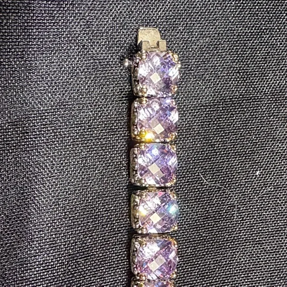 Vintage Park Lane purple lilac Impressions Bracelet - Picture 2 of 6